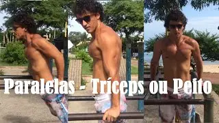 Paralelas para Tríceps X Paralelas para Peito - Entenda a Diferença