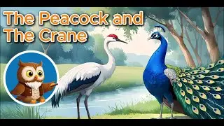 The Peacock and The Crane | Bedtime Stories for Kids | Uncle Owl Stories