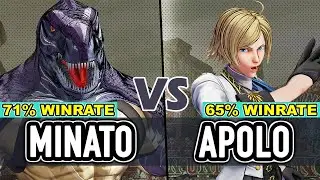 KOF XV ▰ MINATO (Dinosaur/Antonov/Rock) vs APOLO (Elisabeth/Mature/Mai) ▰ The King of Fighters XV