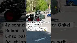 Der schnelle Roland #meineelterndiepflegeundich #seniorenbesch&auml;ftigung #hofschlepper #traktorliebe