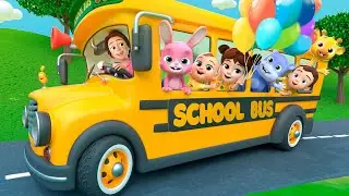 The Wheels on The Bus Song (Picnic Time) | Funny Nursery Rhymes & Kids Songs