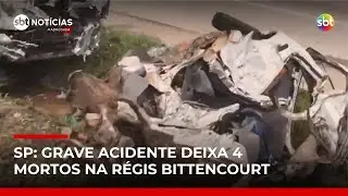 SP: Quatro morrem em colisão entre carro e caminhão na Régis Bittencourt | #SBTNotícias
