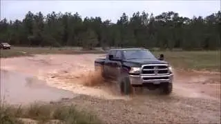 Nissan Titan and Dodge Ram 2500 Mudding Fort Bragg Oct 2015