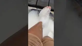 Soaking my feet. #foot #feet #toes #shortvideo #colors #nailpolish #viral #trending #prettyfeet
