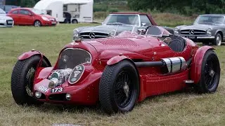 LONDON CLASSIC CAR SHOW 2021: LOADING A BENTLEY R TYPE PETERSEN 6.5 LITRE SUPERCHARGED ROAD RACER