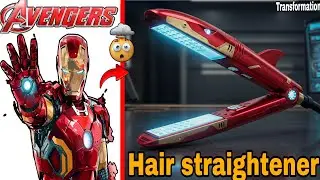 Avengers Transformation into Shark Hair Straighteners 🦈 | Ultra Realistic Superhero Gadgets 2025