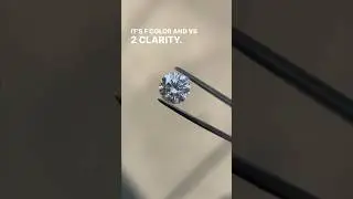 Setting a diamond into an engagement ring