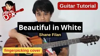 BEAUTIFUL IN WHITE fingerpick style tutorial | SHANE FILAN
