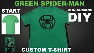 (DIY)How to make a St.Patricks Day Spider-Man Shirt.