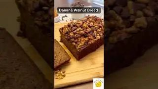 Moist Banana Walnut Bread | Easy Homemade Recipe #Shorts