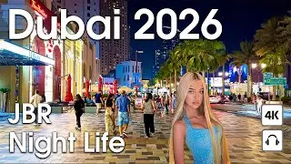 Dubai 🇦🇪 Luxury Shopping to Beachfront Nights: Dubai Mall & JBR | 4K Walking Tour Compilation