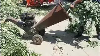 Petrol Engine Small Wood Chipper Shredder