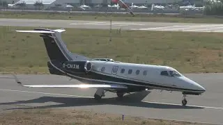 Embraer Phenom 300 | Air Hamburg | D-CMXM | Taking-off from Cannes [4K]