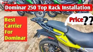 Dominar 400 Top Rack Installed On Dominar 250 | Installing Top Rack on Dominar 250 | Rider Sudipta