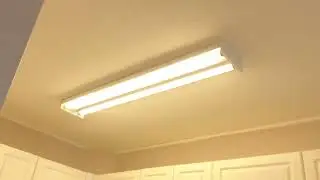 T12 Fluorescent light in motel kitchen