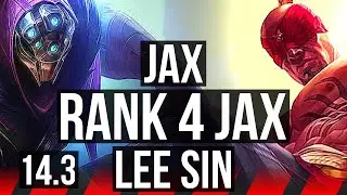 JAX vs LEE SIN (TOP) | Rank 4 Jax, 5/1/1, Rank 19 | NA Challenger | 14.3