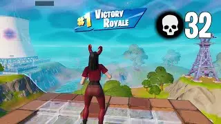 32 Eliminations Solo vs Squads Win Gameplay Full Game (Fortnite PC Keyboard)