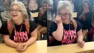 Special Needs Guy Surprises Girlfriend For Homecoming | What's Trending Now