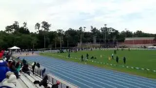 Tyson Gay (45.95) gives Tony McQuay a run for his money in 400m at 2013 Tom Jones Classic.