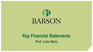 Key financial statements: Introduction