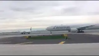 Delta regional jet take off from New York JFK