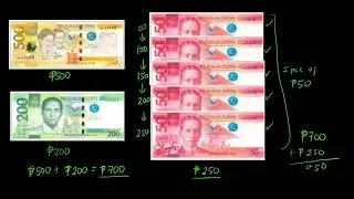 Identifying the value of peso bills, and peso bills with coins