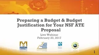 Webinar: Preparing a Budget and Budget Justification