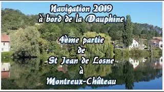 Navigation de St Jean de Losne à Montreux-Château