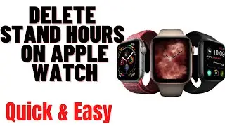 HOW TO DELETE STAND HOURS ON APPLE WATCH 2024