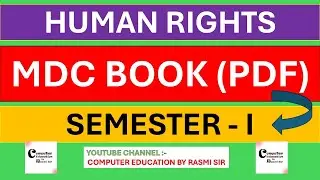 MDC Human Rights Under NEP - 2020 for 1st Semester Students (PDF) ODIA MEDIUM
