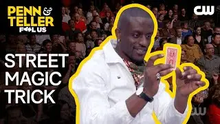 Magical Bones Performs Street Card Magic on Penn & Teller: Fool Us