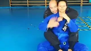Wrist lock from back control