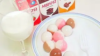 DIY How to Make Strawberry, Chocolate, Coffee Half Milk Jelly for Kid