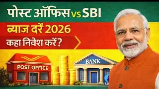 Post Office vs SBI Interest Rates 2026 | 1 Lakh Par Kitna Milega?