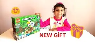 Fatima and her father make castle with minecraft lego