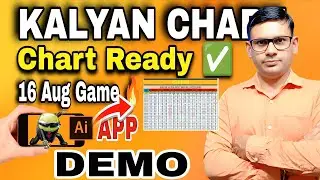 Kalyan Matka 16 August 2025 | Chart Ready | Panel OTC Jodi | New Matka Trick App & Chart Making