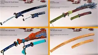 Ghost of Tsushima: Director's Cut | All Sword Kits in 4K Showcase