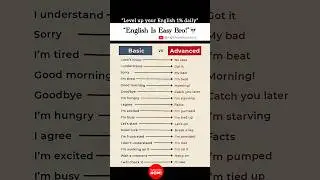 ✨Upgrade Your Daily English✨ || Learn English || English Speaking #english #learnenglish