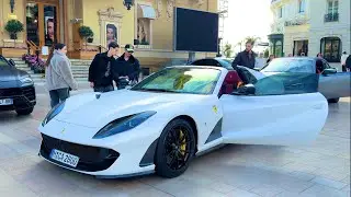 Young Millionaire arriving in His Ferrari 812 GTS at Monte-Carlo Monaco Carspotting@emman25MC