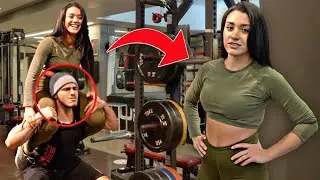 الايطالية تتحداني 😂- She made me do girl workouts 🤦🏻