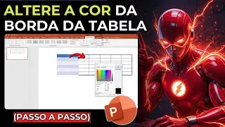Como ALTERAR a Cor da BORDA da Tabela no PowerPoint | Passo a Passo F&aacute;cil