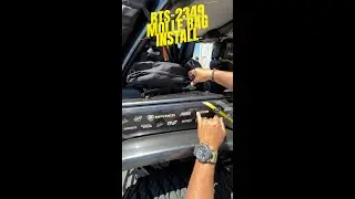 Installing molle bag onto our Behind the Seat bracket