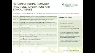 Return of human remains? Practices, implications and ethical issues.