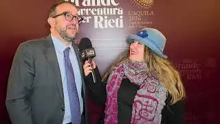 Pierluigi Biondi Sindaco dell'Aquila presentato in TV da Emanuela Petroni 