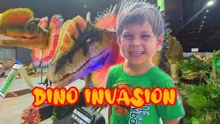 Max Visits Dino Invasion and Teaches You About Dinosaurs and Racing