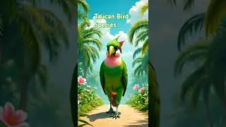Taucan species #sound #birds #pink #green #yellow