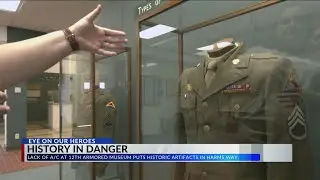 Heat wave threatens WWII artifacts , A/C broken at 12th Armored Museum