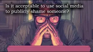 Is it acceptable to use social media to publicly shame someone? (A casual conversation.)