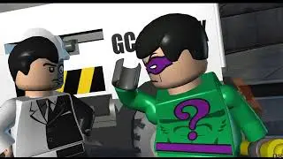 Lego Batman: The Videogame - Chapter 1: The Riddler's Revenge | Two-Face Chase Walkthrough