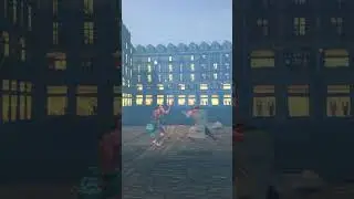 #sfplay_altview | Punk's match from a rear angle at the King Street stage  #streetfighter6